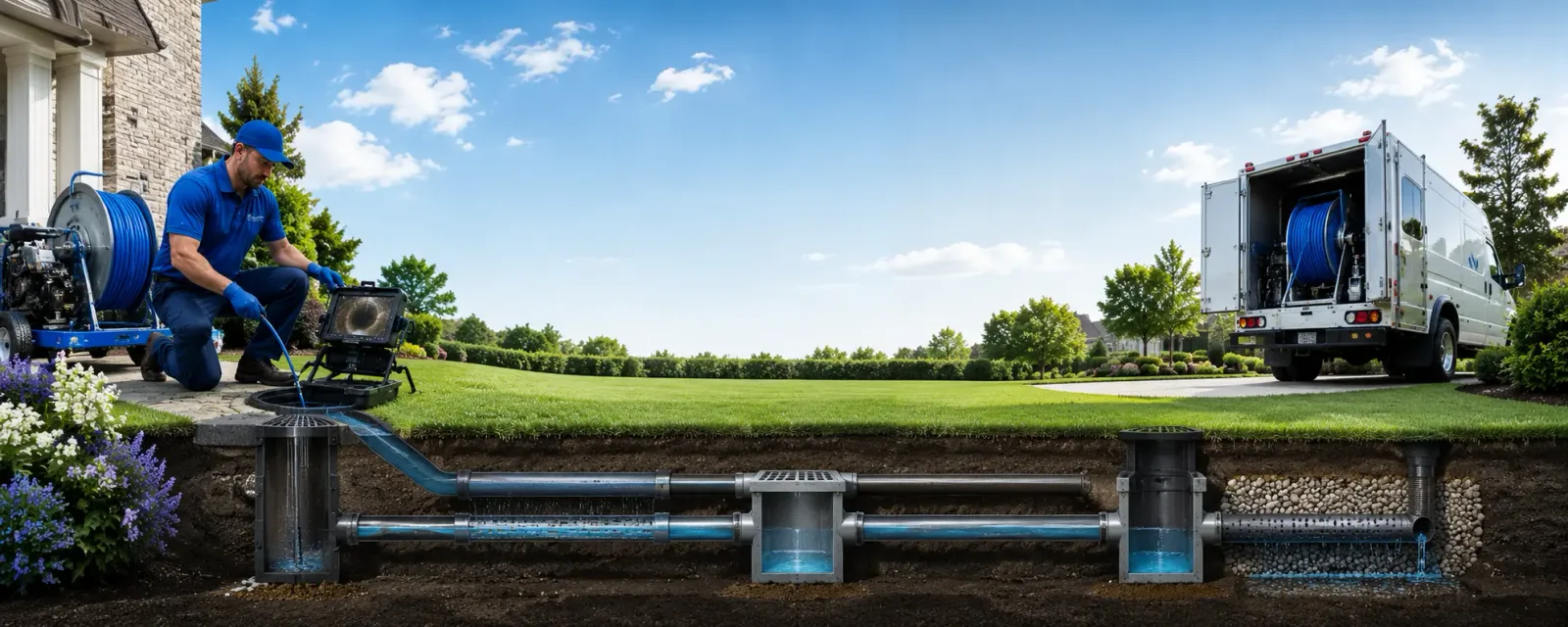 Outdoor drain cleaning information for Lakota, IA